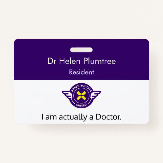Aanpasbaar Ik ben eigenlijk een Doctor ID-badge Badge
