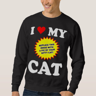 AANPASBAAR Ik hou van mijn kat Trui