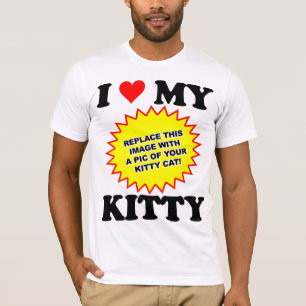 AANPASBAAR Ik hou van mijn kitty T-shirt