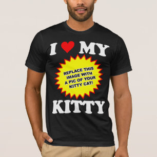 AANPASBAAR Ik hou van mijn kitty T-shirt