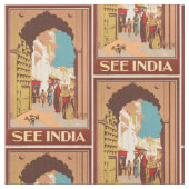 Aanpasbaar  India reisweefsel Stof (Close Up)
