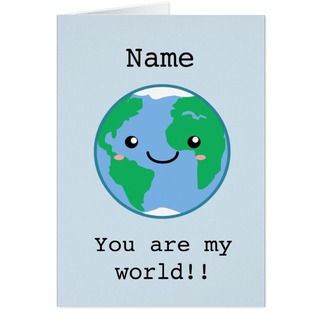 Aanpasbaar, je bent mijn wereld (Voorkant)