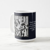 Aanpasbaar Jersey Koe  Koffiemok (Voorkant links)