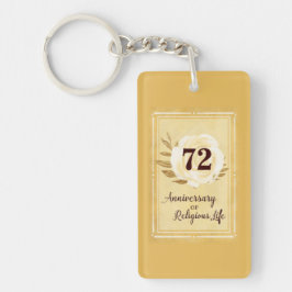 Aanpasbaar jubileum van religieus leven non sleutelhanger