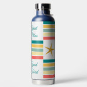 Aanpasbaar "Just Beachy"-logo met de status Black Waterfles (Links)