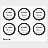 Aanpasbaar kaars label patroon modern (Vel)