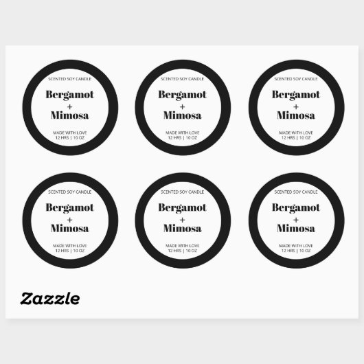 Aanpasbaar kaars label patroon modern (Vel)