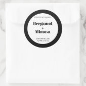 Aanpasbaar kaars label patroon modern (Tas)