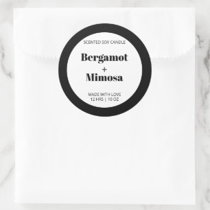 Aanpasbaar kaars label patroon modern