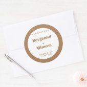 Aanpasbaar kaars label patroon modern (Envelop)