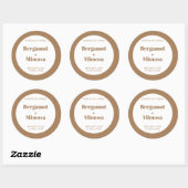 Aanpasbaar kaars label patroon modern (Vel)