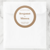 Aanpasbaar kaars label patroon modern (Tas)