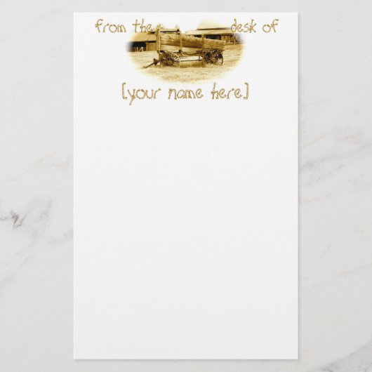 Aanpasbaar kantoorbenodigdheden voor  Ranch Wagon Briefpapier (Voorkant)