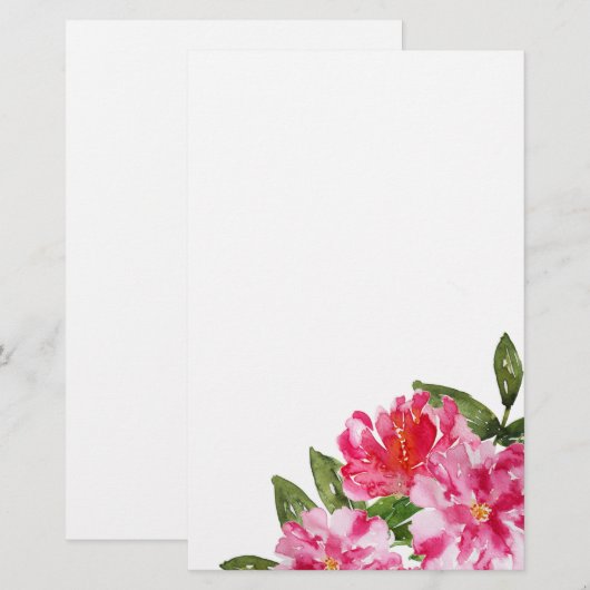 Aanpasbaar kantoorbenodigdheden voor waterverf briefpapier (Voorkant / Achterkant)