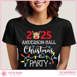 Aanpasbaar Kerstfeest voor het hele gezin T-shirt