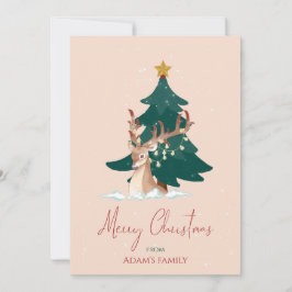 Aanpasbaar Kersthert Feestdagenkaart