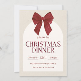 Aanpasbaar Kerstmaal Elegante Feestdagen Kaart