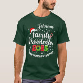 Aanpasbaar Kerstmis 2025 T-shirt (Voorkant)