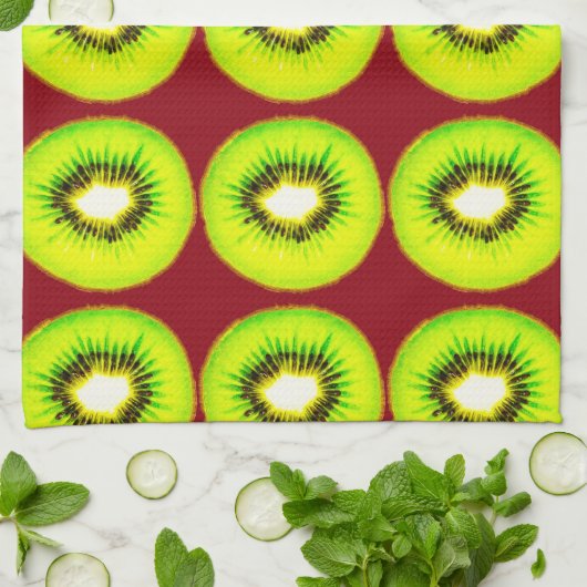 Aanpasbaar Kiwi Theedoek (Gevouwen)