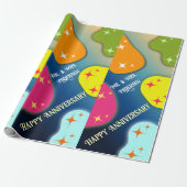 Aanpasbaar kleurrijk Abstract inpakpapier (Uitgerold)