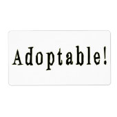Aanpasbaar label (Voorkant)
