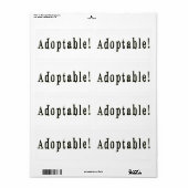 Aanpasbaar label (Full Sheet)