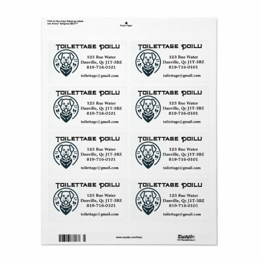 Aanpasbaar label (Full Sheet)