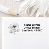 Aanpasbaar label voor papaverbloem (Insitu)