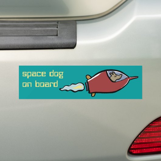 aanpasbaar laika bumpersticker (Op auto)