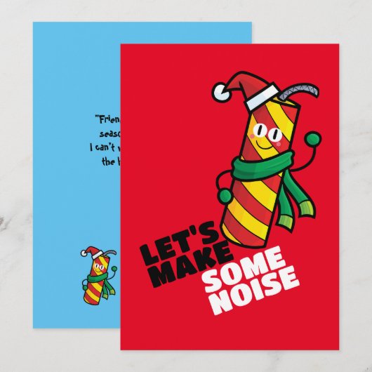 Aanpasbaar Laten we wat lawaai maken Kaart (Voorkant / Achterkant)