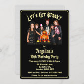 Aanpasbaar Let's Get Spooky Kids Verjaardag Kaart (Voorkant / Achterkant)