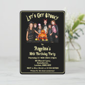 Aanpasbaar Let's Get Spooky Kids Verjaardag Kaart (Staand voorkant)