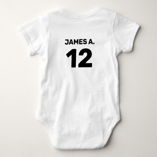 Aanpasbaar leuk wit (voor- & achterkant ontwerp) romper (Achterkant)