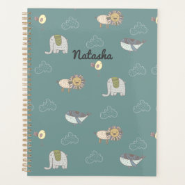 Aanpasbaar Leuke Scandinavische Dieren Patroon Planner