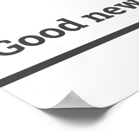 Aanpasbaar Logo En Tekst Openingstijden Bedrijf  Poster (Hoek)