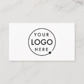 Aanpasbaar logo | Minimalistisch zakelijk professi Visitekaartje (Voorkant)