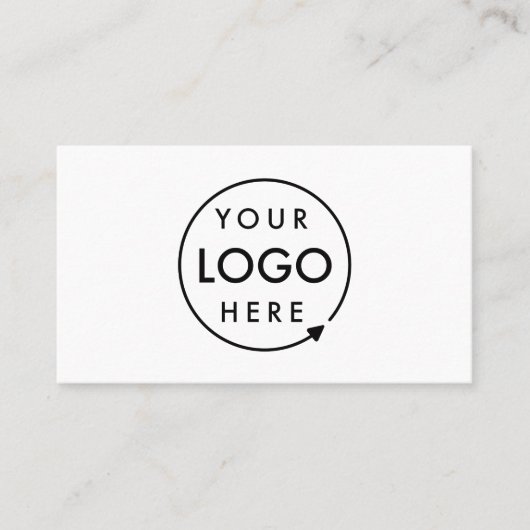 Aanpasbaar logo | Minimalistisch zakelijk professi Visitekaartje (Voorkant)