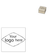 Aanpasbaar logo-ontwerp rubberen stempel (Gestempeld)