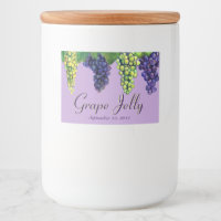 Aanpasbaar logo voor druiven Jelly en Jam Label