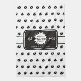 Aanpasbaar logo voor koffiezaak voor bedrijf B&W Theedoek