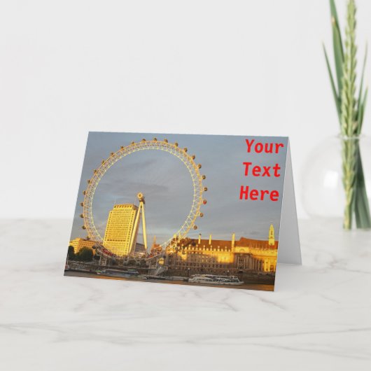 Aanpasbaar London Eye Kaart (Voorkant)