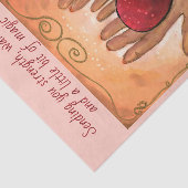 Aanpasbaar Magisch Hart Helingsreis Tissue  Tissuepapier (Detail)