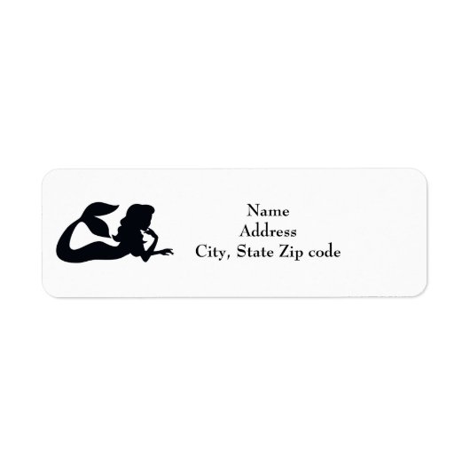 aanpasbaar mermaid label sticker retouradres (Voorkant)