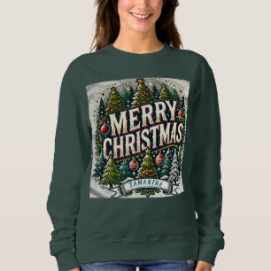 Aanpasbaar Merry Christmas Shirt - Jouw namen toev