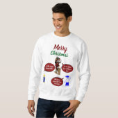 Aanpasbaar Merry Christmas Sweatshirt (Voorkant volledig)