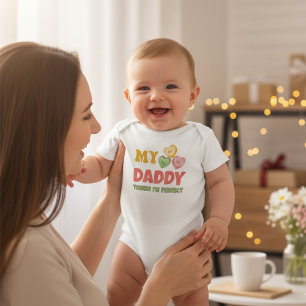 Aanpasbaar Mijn Papa Denkt Dat Ik Perfect Ben Baby Romper