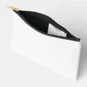 Aanpasbaar Minimalistische Witte Raster Textuur Etui (Open)