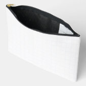 Aanpasbaar Minimalistische Witte Raster Textuur Etui (Open)