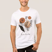 Aanpasbaar modern botanisch bloementuinontwerp Tri-Blend shirt (Voorkant)