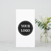 Aanpasbaar, modern, strak & tijdloos bedankkaart (Staand voorkant)